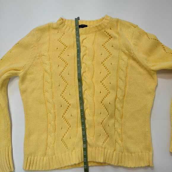 Talbots Plus Size Yellow Sweater - Picture 4 of 6